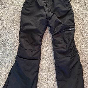Lands’ End Snow Pants, black unisex size 12